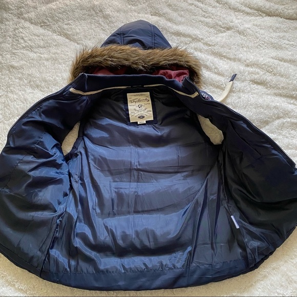 GO-TO-K-YO Brand Tokyo Laundry Navy Blue Puffer Vest Size: S - Picture 4 of 8